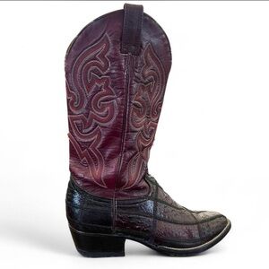 Mens Vintage Don Cuco’s Western Ostrich Boots size 8 D